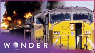 Horrifying Runaway Train San Bernardino Train Disaster SP 7551 East  Mayday  Wonder [upl. by Feltie721]