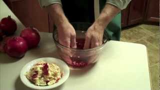 HOW TO OPEN A POMEGRANATE CLEAN WAY [upl. by Eed]