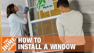 How to Install a Window  Window Removal amp Installation  The Home Depot [upl. by Yendirb242]