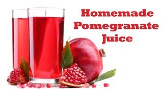 How To Make Pomegranate Juice  Drinks Made Easy [upl. by Acirretal]