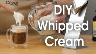 DIY whipped cream in 60 seconds [upl. by Aicil]