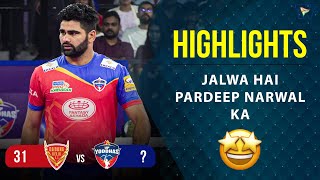 Pro Kabaddi League 9 Highlights M83  Dabang Delhi Vs UP Yoddhas  Pardeep Narwal on fire [upl. by Arrehs]