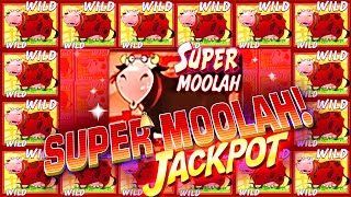 SUPER MOOLAH JACKPOT LIVE TRIGGER on Invaders Attack from the Planet Moolah SLOTS [upl. by Premer]