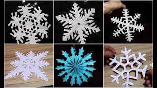 Kako napraviti pahulju od papira 7 nacina  DIY snowflake of paper 7 modes [upl. by Nohshan]