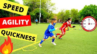 10 Speed Agility amp Quickness Drills for Youth Soccer Players ⚽ Speed Ladder Drills [upl. by Anor]