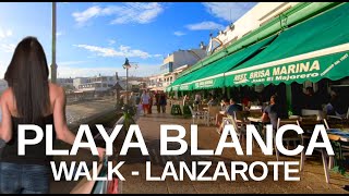 4K Virtual Playa Blanca Lanzarote Tour of Town amp Seafront What to see in 1 day [upl. by Nylarat]