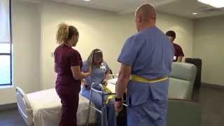 Physical Therapy Transfer Training  How To Transfer From Wheelchair To Bed [upl. by Gusta]