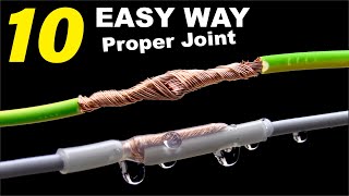 10 EASY WAY proper joint of electric wire cable [upl. by Noside]