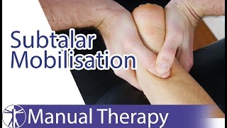 Subtalar Joint Mobilization  Inversion amp Eversion [upl. by Asikal]