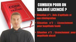 Licenciement pour inaptitude  Indemnités [upl. by Soph]