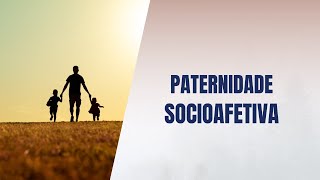 Paternidade socioafetiva [upl. by Attelahs]