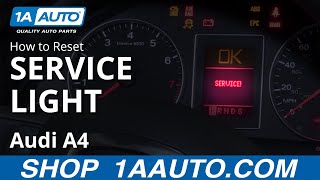 How to Reset Service Light 0409 Audi A4 [upl. by Ssidnac841]