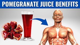 POMEGRANATE JUICE BENEFITS  10 Reasons to Drink Pomegranate Juice Every Day [upl. by Nadya]