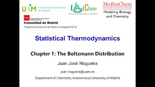 Statistical Thermodynamics Chapter 1 The Boltzmann Distribution [upl. by Bessy]