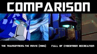 Transformers G1 Optimus Prime VS Megatron Remake Comparison [upl. by Hcaz]