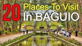 BAGUIO CITY Tourist Spots  20 Places to Visit in BAGUIO [upl. by Angelis]