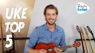 Top 5 Ukulele Songs  EASY CHORDS [upl. by Eadahc]