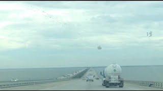 Lake Pontchartrain Twin Span Bridge 54 mile drive Interstate 10 [upl. by Penoyer]