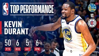 Kevin Durants EPIC 50 PointPerformance In Game 6  April 26 2019 [upl. by Vas]