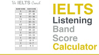 IELTS Listening Band Score Calculator [upl. by Animar]