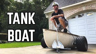 TANK BOAT  The Ultimate Amphibious Vehicle Build [upl. by Huldah]