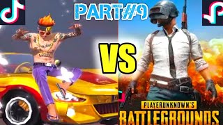 free fire Vs pubg on TIK TOK PART9 BY IGBHASNAIN [upl. by Adnav516]