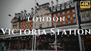 London Victoria Station Walk Through England 4K [upl. by Aidaas]