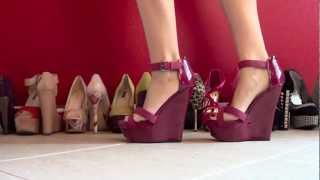 HD Review of JustFabs NIRMALI Red Wedge Sandal [upl. by Mingche853]