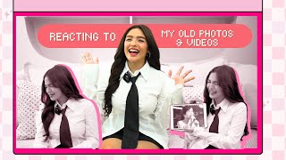 REACTING TO MY OLD PHOTOS amp VIDEOS  Andrea B [upl. by Lamaj]