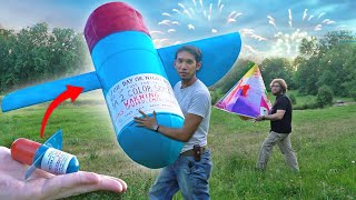 Making GIANT helicopter style FIREWORKS [upl. by Lua]