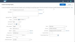 SAP Ariba Sourcing Demo [upl. by Sybille]