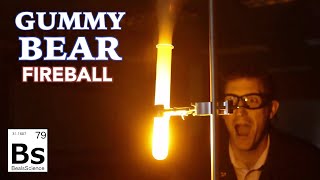 Gummy Bear Fireball  Burning Calories Demonstration [upl. by Lemrahs]