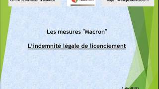 Comment calculer lindemnite légale de licenciement apres le 26 septembre 2017 [upl. by Terrie]