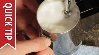 How to AutoFroth Milk for Lattes [upl. by Ydnirb]