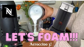 How To Foam Milk With Aeroccino 3 Make Coffee With Foam Tips amp Tricks  Easy Foamed Latte Recipe [upl. by Abrams]