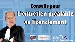 Comment préparer lentretien préalable au licenciement [upl. by Assyle]