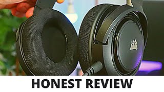 Corsair HS35 Stereo Gaming Headset Mic Test  Unboxing  Honest Review [upl. by Yalhsa]