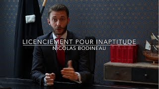 Licenciement pour inaptitude [upl. by Reseda]