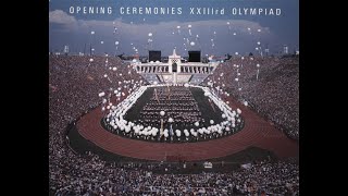 Los Angeles 1984 Olympic Opening Ceremony Broadcast 84SummerOlympicsLA [upl. by Aek]