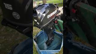 2018 Evinrude 15hp outboard [upl. by Eillam]