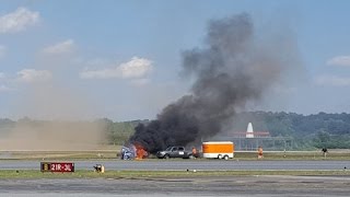 Stunt plane crashes during air show [upl. by Autumn]