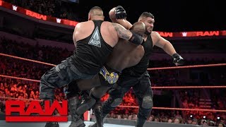 NXT Tag Team Champions The Authors of Pain vs Heavy Machinery WWE NXT July 12 2017 [upl. by Esertap]