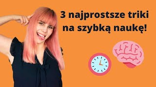 3 MEGA PROSTE SPOSOBY NA SZYBSZĄ NAUKĘ 📕🤓 [upl. by Angelle]