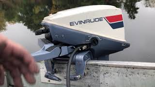 1974 Evinrude 15hp outboard motor [upl. by Kimberly]