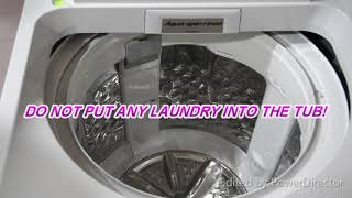 HOW TO DO TUB HYGIENE FOR PANASONIC WASHING MACHINE [upl. by Htur]