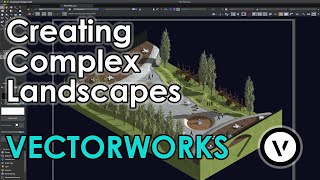 Creating Complex Landscapes in Vectorworks 4K [upl. by Chaworth521]