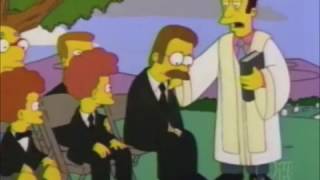 The Simpsons Maude Flanders Death Scene  Funeral [upl. by Nbi]