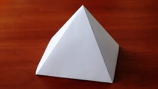 How to make Paper Pyramid  very easy   DIY Crafts [upl. by Abell]