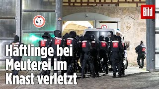 Gefängnismeuterei Polizei stürmt Knast in Thüringen  JVA Untermaßfeld [upl. by Htenek]