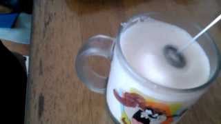 Aerolatte Review Frothing Cold Milk In Under 1 Minute [upl. by Eicaj]